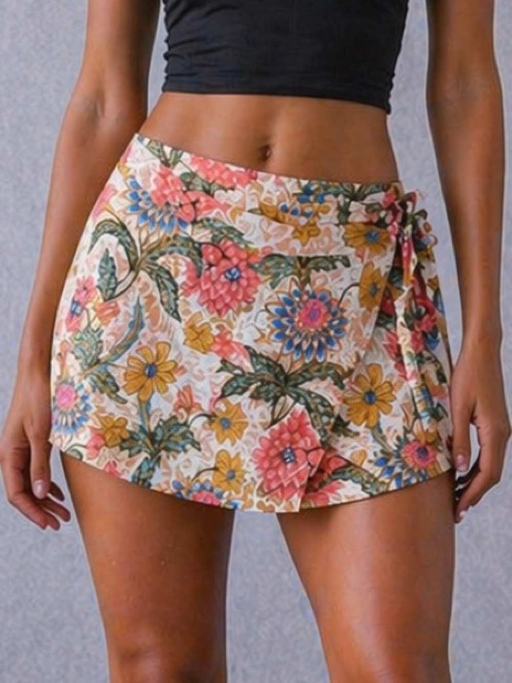 NWT Show Me Your Mumu Floral Wrap Skirt